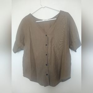 Vetta reversible Girlfriend shirt olive green S